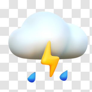 Raining - Thunderstorm With Cloud And Rain Transparent PNG