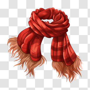 Scarf Day - Red Scarf For Winter Transparent PNG
