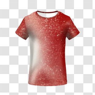 T Shirt
 - Red Glitter T-Shirt Design Transparent PNG