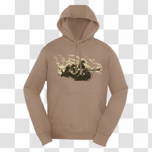 T-shirt Hoodie Call Of Duty: WWII Gildan Activewear Sweater - Hat - Machine Gun Transparent PNG