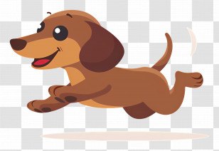 Animated Dog - Happy Running Dog Transparent PNG