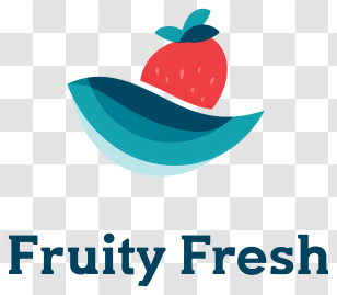 Fruity Fresh Logo - Fruity Fresh Strawberry Logo Transparent PNG