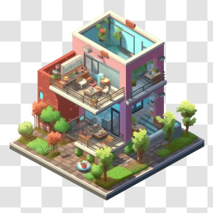 Japanese Building - Modern House Design Transparent PNG