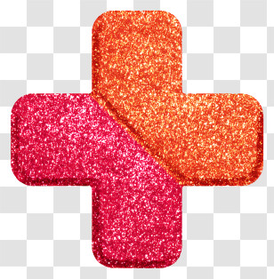 Glitter Cross Symbol - Glittery Cross Symbol Transparent PNG