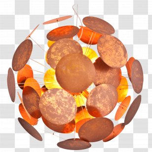 Pendant Light Lamp Copper Metal - Glass - Plate Transparent PNG