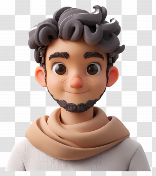 3d Male Avatar - Smiling Cartoon Boy Character Transparent PNG