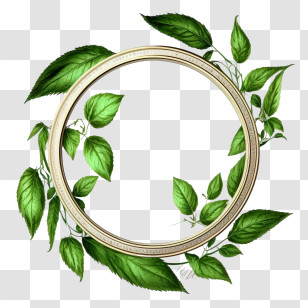 Circle Frame
 - Circular Decorative Leafy Frame Transparent PNG