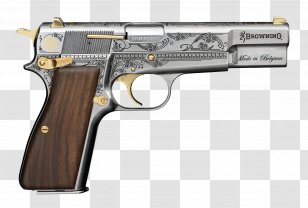 Browning Hi-Power Springfield Armory Arms Company Pistol Firearm - Trigger - Weapon Transparent PNG