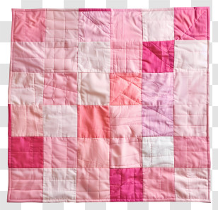 Baby Activity Mat - Beautiful Patchwork Quilt In Pink Tones Transparent PNG