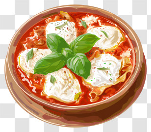 Lasagna Soup - Classic Italian Lasagna Dish Transparent PNG