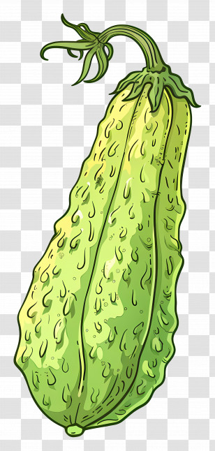 Bitter Melon - Green Bitter Melon Transparent PNG