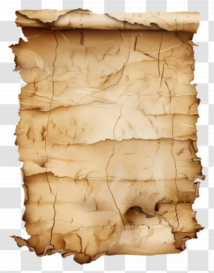 Old Ripped Paper - Vintage Paper Scroll With Old Texture Transparent PNG