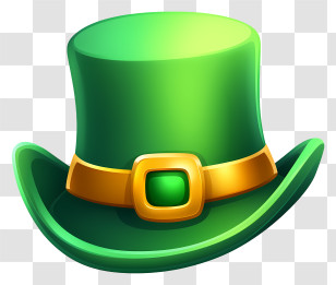 Emoji - Green Leprechaun Hat Illustration Transparent PNG