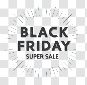 Black Friday Super Sale - Black Friday Super Sale Badge Transparent PNG
