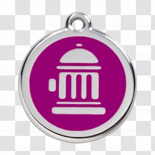 Dingo Dog Tag Cat Pet - Purple - Fire Hydrant Transparent PNG