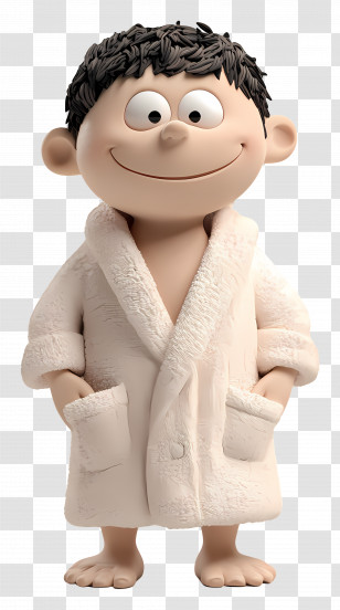 Bathrobe - Smiling Boy In Robe Transparent PNG
