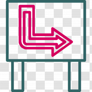 Neon Arrow - Arrow Direction Signboard Illustration Transparent PNG