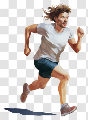 Woman Running - Running Woman Illustration Transparent PNG