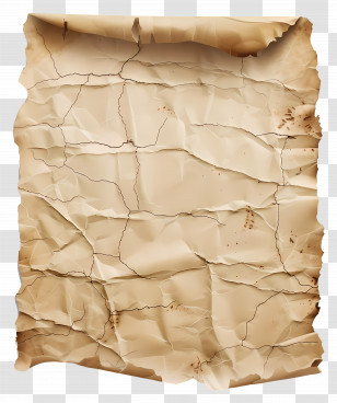 Old Ripped Paper - Wrinkled Parchment Paper Illustration Transparent PNG