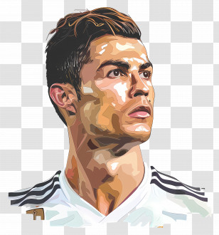 Cristiano Ronaldo - Stylized Illustration Of A Person In Sports Attire Transparent PNG