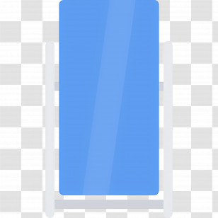 Beauty Mirror - Blue Towel On Rack Transparent PNG
