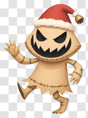 Burlap Sack Monster - Jack-o'-lantern Scarecrow Transparent PNG