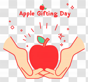 Apple Gifting Day - Apple Gifting Day Concept Transparent PNG