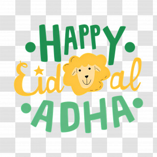 Eid Al Adha - Happy Eid Al-Adha Transparent PNG