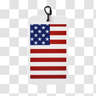 National Civic Pride Day - American Flag Tag Transparent PNG
