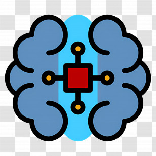 Artificial Intelligence - AI Brain And Technology Icon Transparent PNG