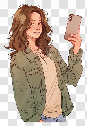 Woman Taking Selfie - Girl Taking A Selfie Transparent PNG