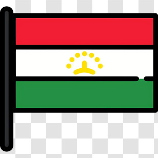 Tajikistan Flag - Tajikistan National Flag Transparent PNG