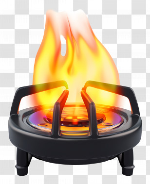 Gas Fuel Stove Fire - Stove Burner With Flame Transparent PNG