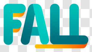 Fall Logo - Colorful FALL Text Illustration Transparent PNG