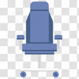 Gaming Chair - Blue Office Chair For Comfortable Seating Transparent PNG
