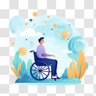 International Day Of Persons With Disabilities - Person In Wheelchair Illustration Transparent PNG