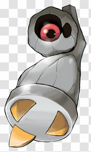 Beldum - Metallic Creature With Red Eye Transparent PNG