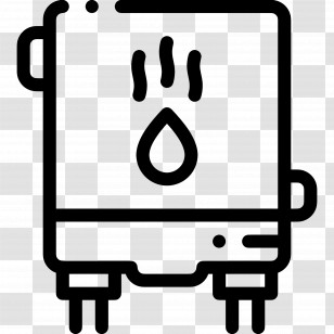 Water Heater - Electric Water Heater Line Art Transparent PNG