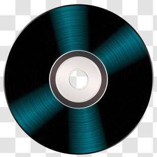 Cd - Retro Vinyl Record Design Transparent PNG