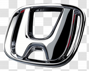 Honda Logo - Chrome Honda Logo Emblem Transparent PNG