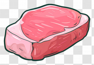 Meat Clipart - Raw Steak Meat Transparent PNG
