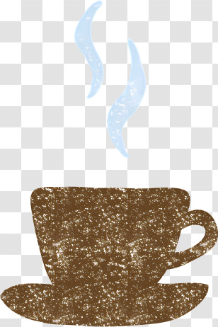 Icon - Steaming Hot Coffee Cup Transparent PNG