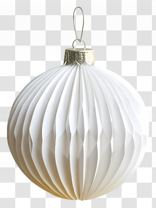Party Paper - White Ornament For Christmas Decoration Transparent PNG