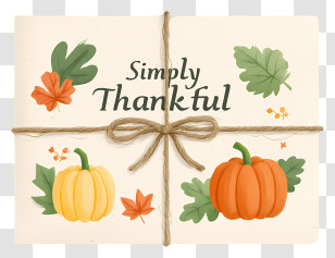 Simply Thankful - Simply Thankful Autumn Card Transparent PNG