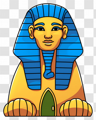 Sphinx - Colorful Egyptian Sphinx Illustration Transparent PNG