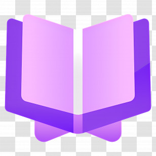 Quran - Purple Open Book Icon Illustration Transparent PNG