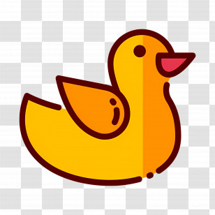 Cartoon Duck - Yellow Duck Cartoon Illustration Transparent PNG