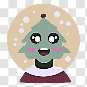 Snow Globe Cartoon Logo Transparent PNG