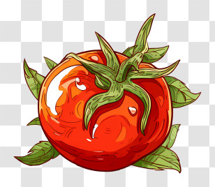 Tomato Logo - Red Tomato Illustration Transparent PNG