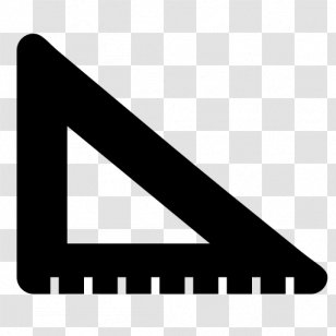 Set Square - Black - Text Transparent PNG